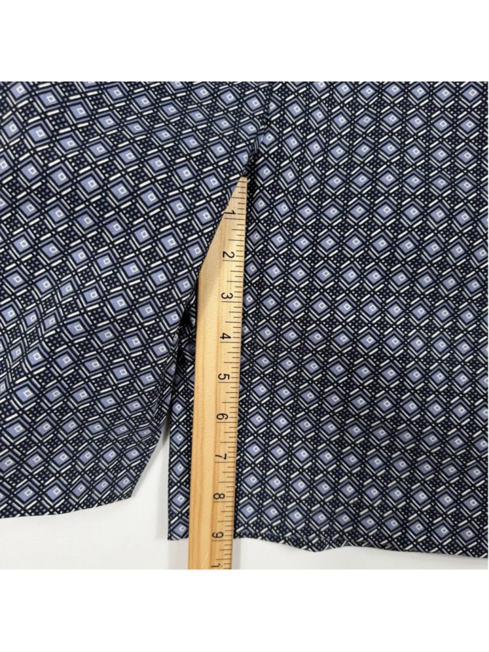Mario Serrani Italy Comfort Stretch Geometric Print Shorts Black White Size 10